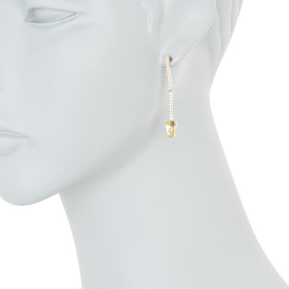 Nadri Crystal Linear Drop Earrings